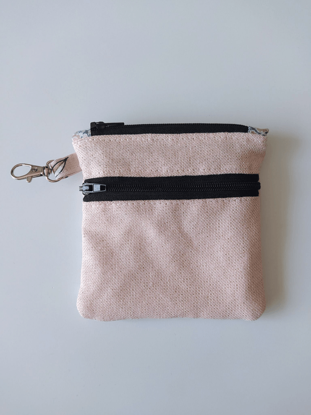 Porte-monnaie double zip