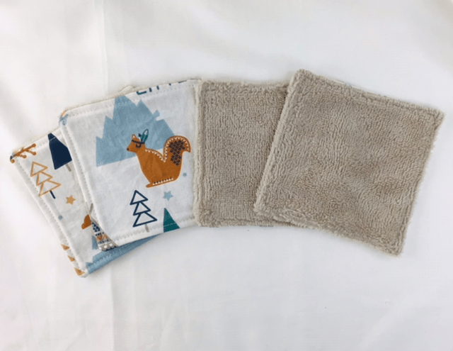 Lingettes lavables 