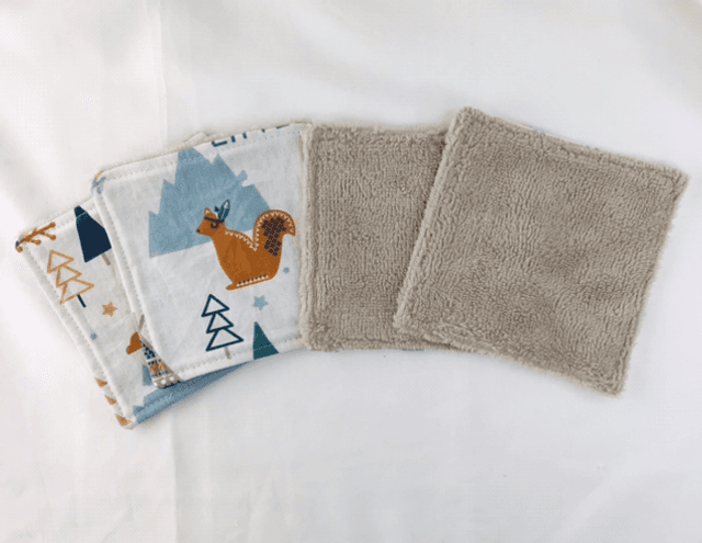 Lingettes lavables 