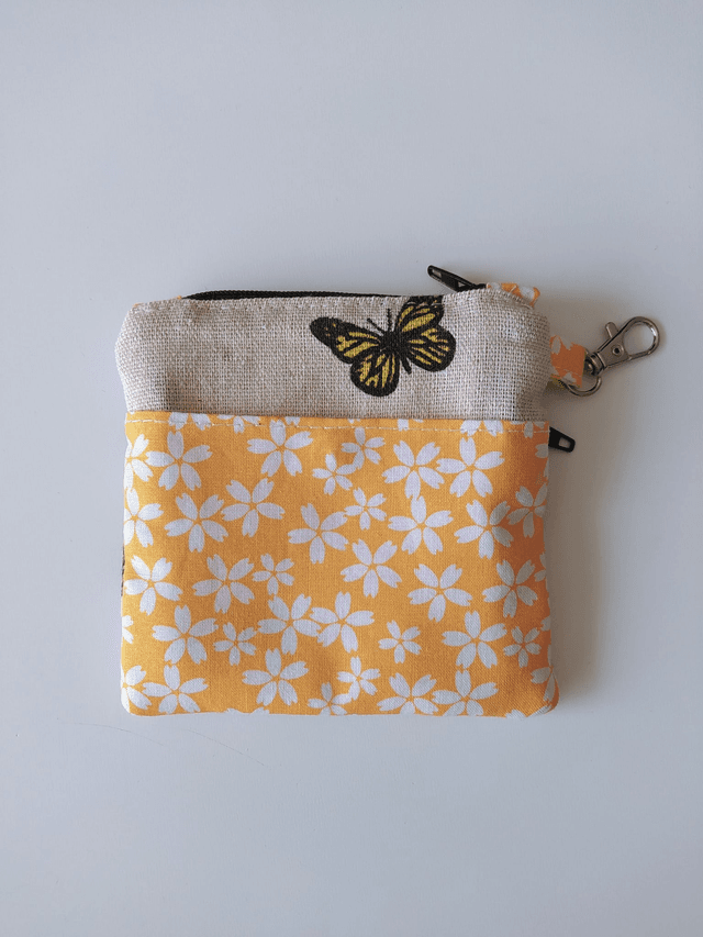 Porte-monnaie double zip